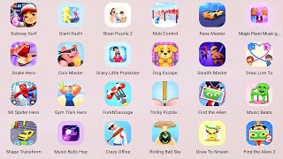 Roblox,Brain Puzzle 2,Draw Line To Home,Giant Rush,Draw To Smash,Skibidi Toilet,Save The Fish 2... screenshot 1