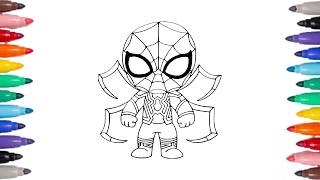 Iron Spider Coloring Pages Marvel Iron Spider