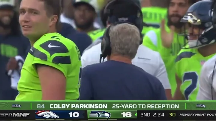 Geno Smith 25 Yard Touchdown Pass to Colby Parkinson | Broncos vs Seahawks