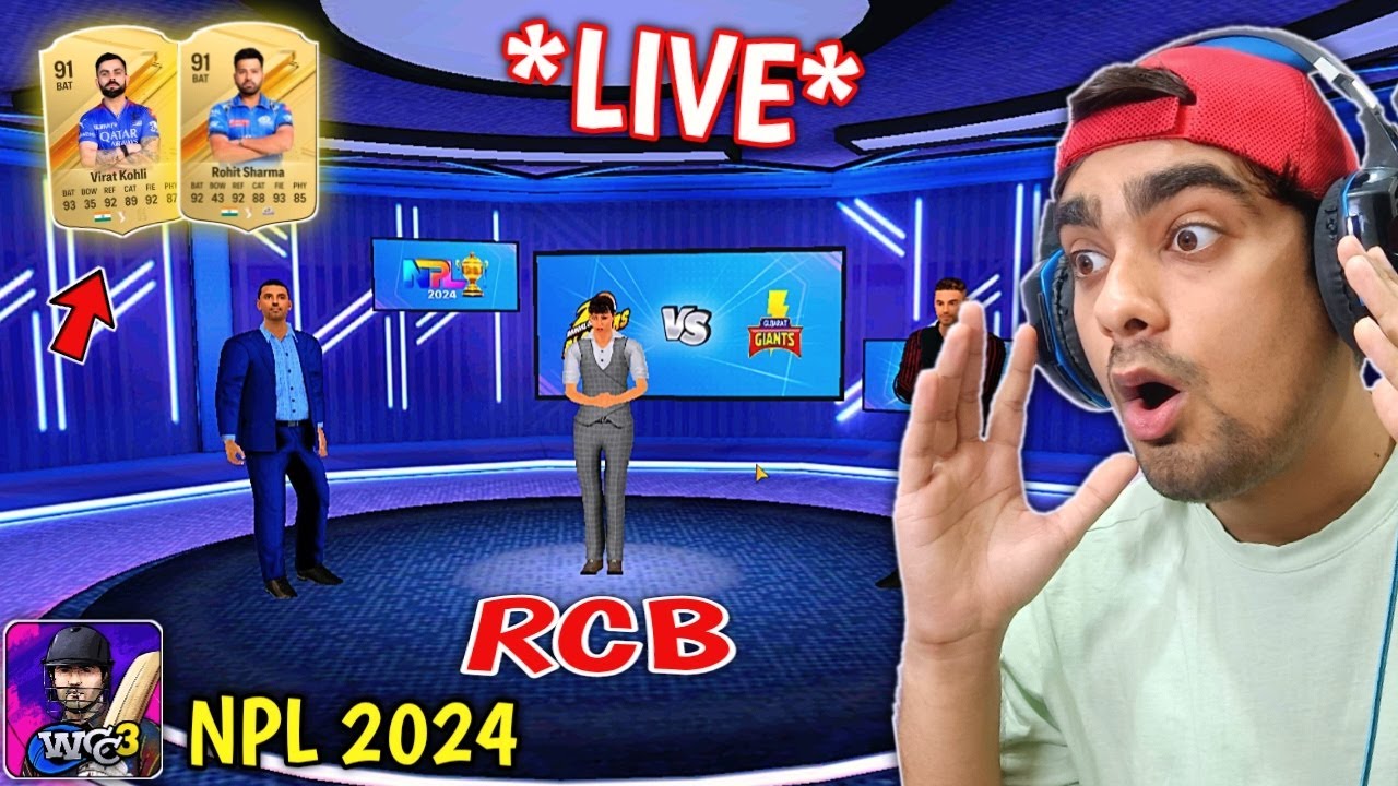 LIVE! KOHLI, DHONI And ROHIT Playing For RCB WCC3 NPL 2024 (HARD MODE