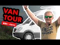 VAN TOUR | Incredible DIY Mercedes Sprinter Conversion... WITH A SWING!