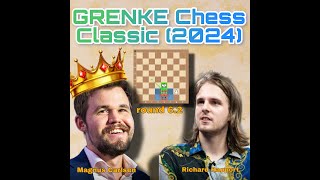 GRENKE Chess Classic (2024) | Magnus Carlsen vs Richard Rapport | #chessclub0