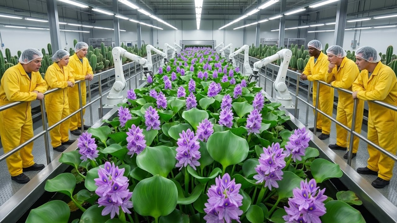 Water Hyacinth Transformation! Inside This High-Tech Factory Process
