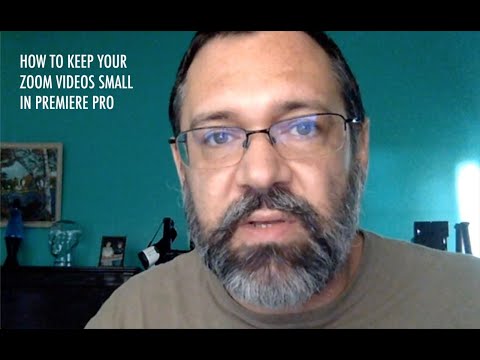 How to export Zoom videos in Adobe Premiere Pro while keeping a small file size