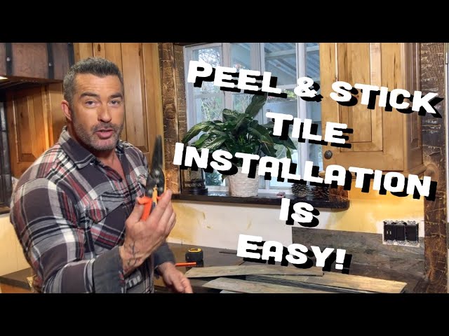 how to install peel and stick tile in furnace