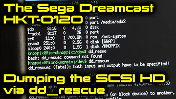 Dumping the Sega Dreamcast HKT-0120 Dev Kit SCSI Hard Drive via dd_rescue