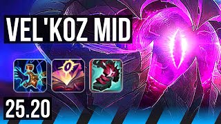 VEL'KOZ vs VEIGAR (MID) | Legendary | EUW Master | 25.20