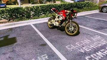 Legos In Real Life - Technic Street Motorcycle - Cinema 4D Octane