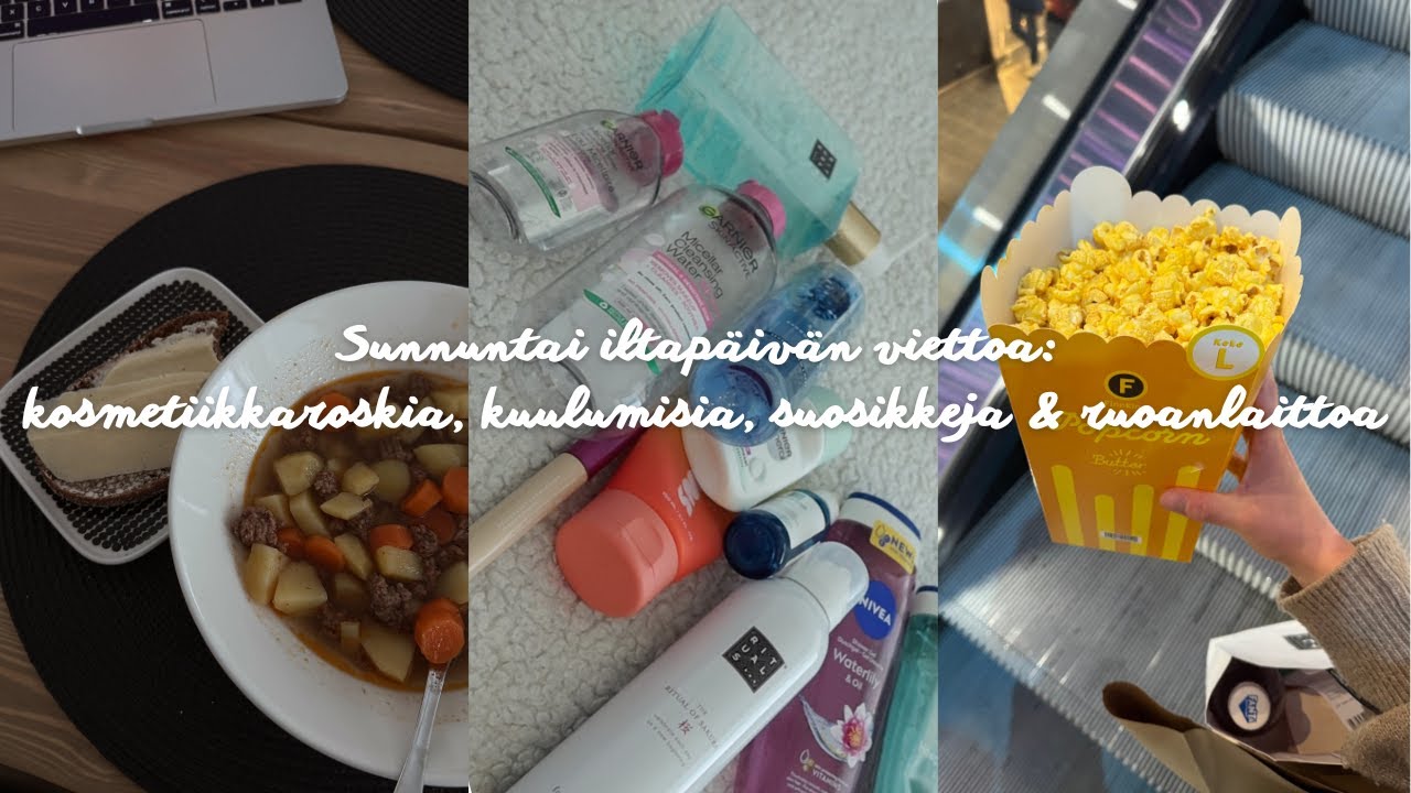 Kosmetiikkaroskia, tuotesuosituksia, ruoanlaittoa & ostoksia 💫 vlogi