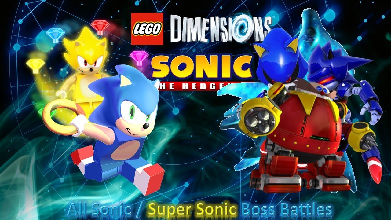 LEGO Dimensions Sonic Level Pack_ All Sonic & Super Sonic Boss Battles  (1080p60fps) 