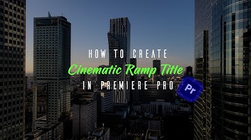 🔴🔵 How to Create Ramp Title in Premiere Pro tutorial 🔴🔵