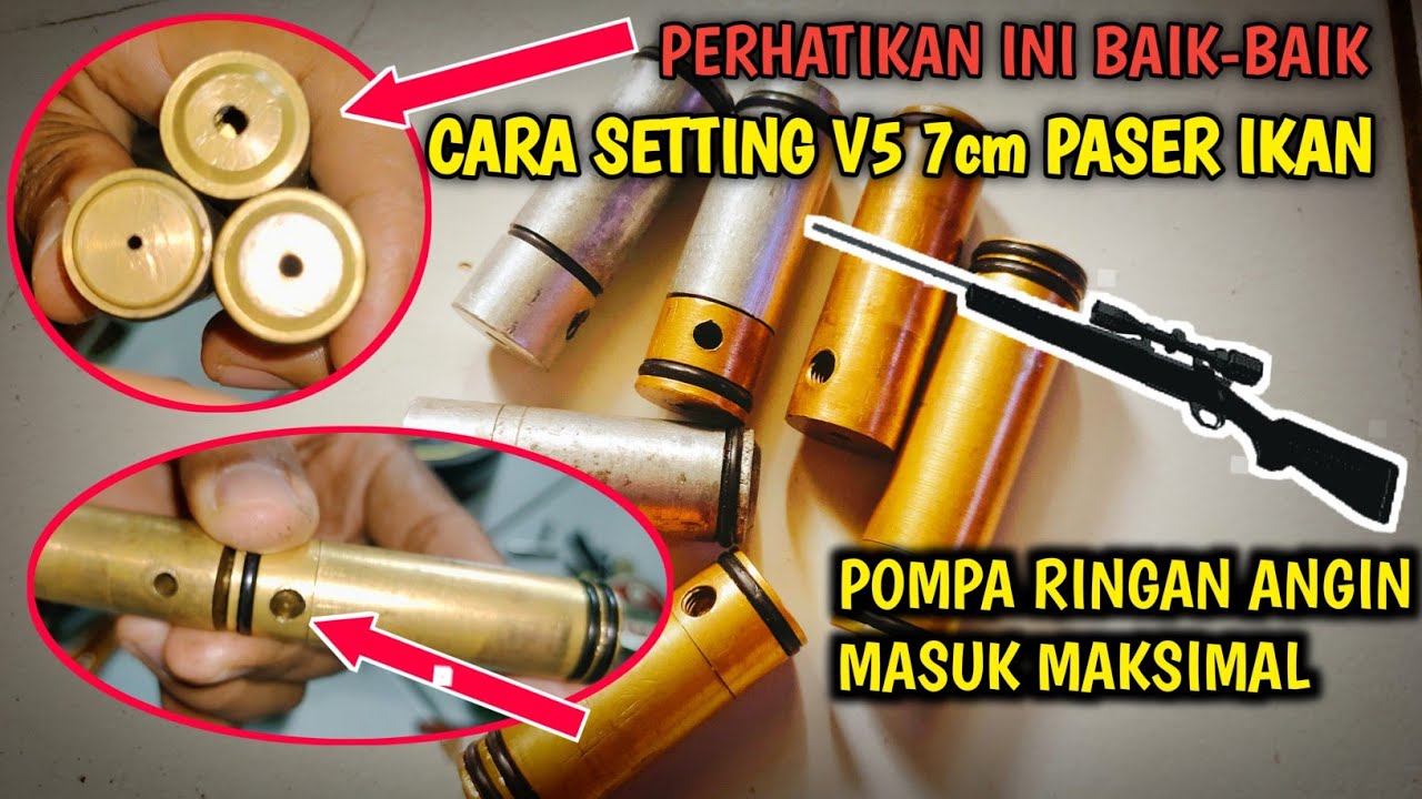 Cara upgrade kapsul V5 standar dan V5 7cm ‼️pompa ringan‼️Unit paser dan unit standar hunting