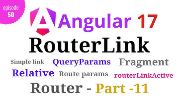 #Angular 17 - Episode - 50 | RouterLink  | Page Navigation | Angular Router | Part-11 | Hindi