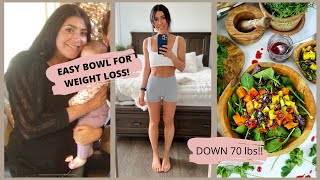 Easy Bowls For Weight Loss// Sweet Potato Black Bean Bowl...Plant Based
