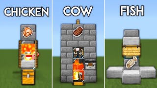 3 BEST Food  Farms For Starters - Minecraft Bedrock & PE 1.20 |MCPE,Windows,PS4,Xbox|