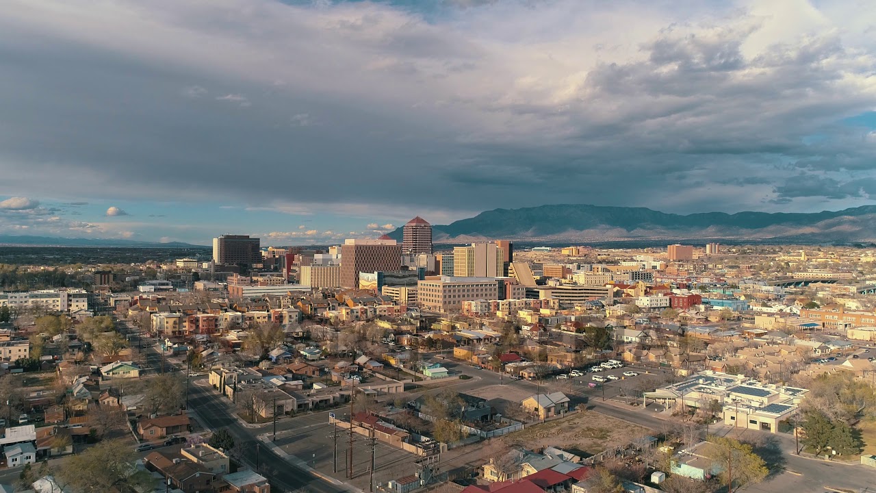 Aerial Video of Downtown Albuquerque by Drone - YouTube