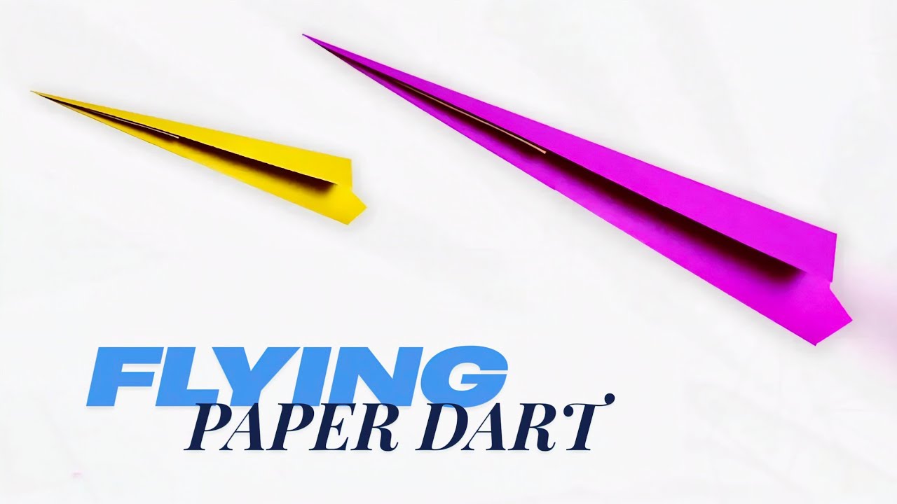 Make a Flying Sticky Note Dart Easily || Unbelievable Throw ( Origami Tutorial )
