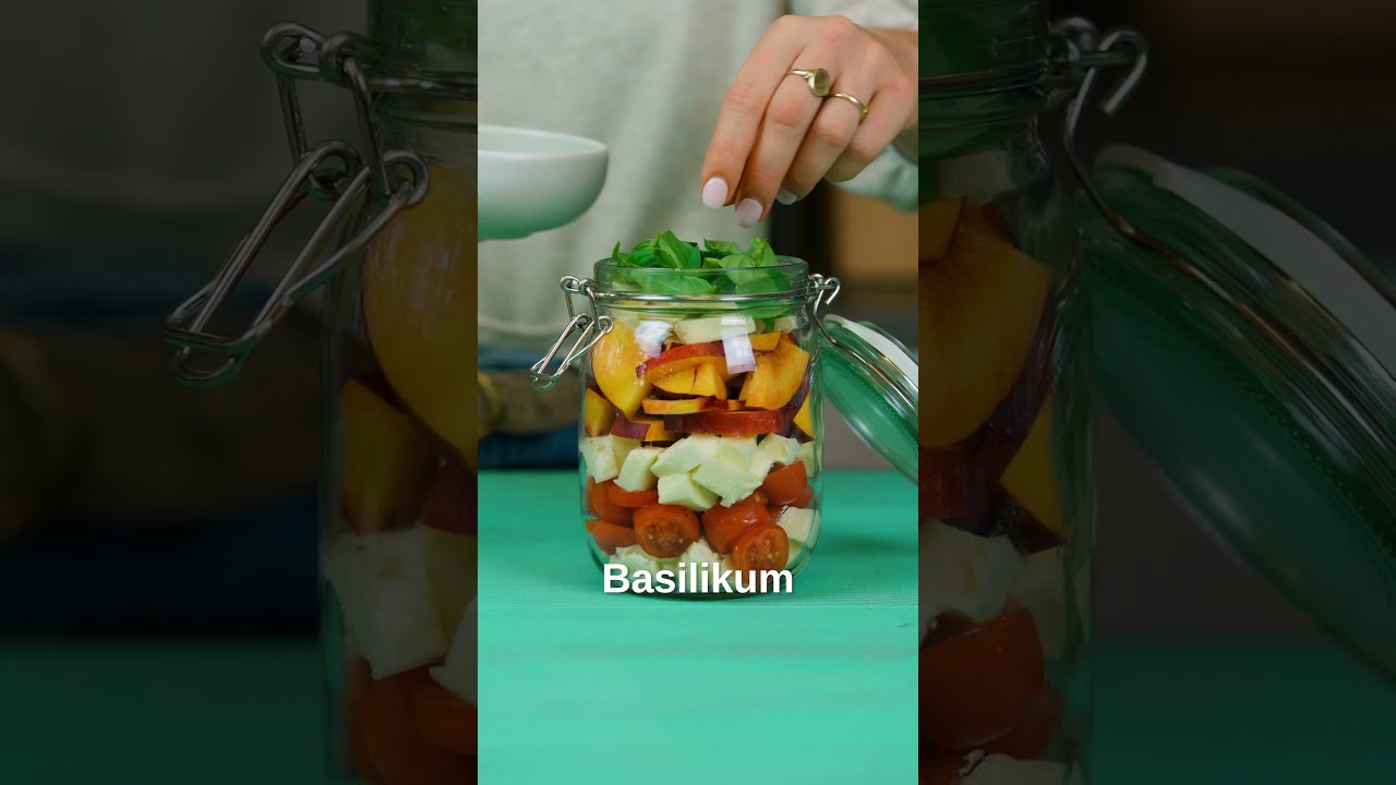 Meal Prep-Idee: Caprese-Salat mit Nektarine | #einfacherezepte # ...