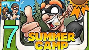 Robbery Bob - Gameplay Walkthrough Part 7 - Chapter 7 : Summer Camp (iOS, Android)