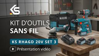 Set Doutils Sans Fil Ks Rhagd 20V Set 3 3-En-1 Présentation Des Possibilités