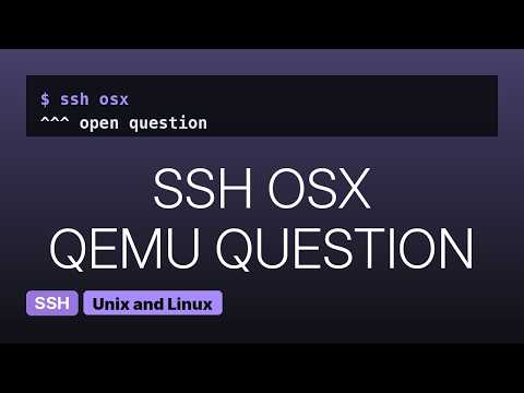 Unix & Linux: Can't get SSH access from MacOS host to QEMU Sparc guest
