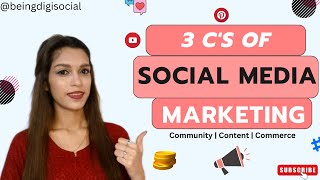 3 C's Of Social Media Marketing | Social Media Marketing Tutorial | Content, Community, Commerce |