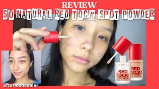 SO NATURAL RED TOCK! SPOT POWDER REVIEW