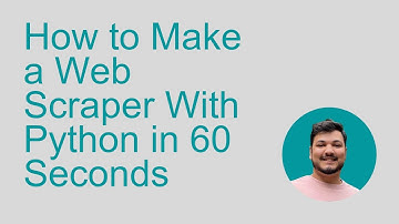 How to Make a Web Scraper With Python in 60 Seconds
