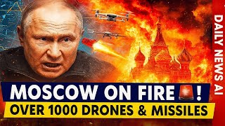 Moscow Under Siege 700  Drones Missiles Rock Russia Daily News A