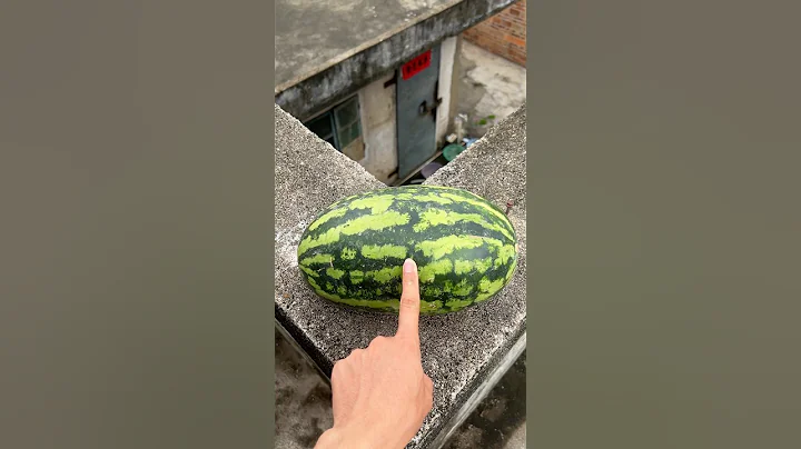 Experiment: Will a watermelon explode if it rolls down a tall building? 🍉💥#shorts