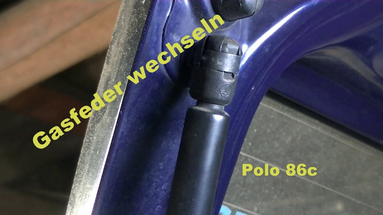 VW Polo 9N -- Gasdruckfedern der Heckklappe wechseln 