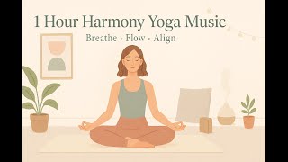 1 Hour Harmony Yoga Music | Breathe, Flow & Align | Mindful Balance Background