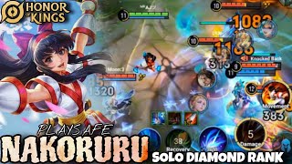 Honor of Kings (Nakoruru) - PlaySafe Gaming in Diamond Rank😂