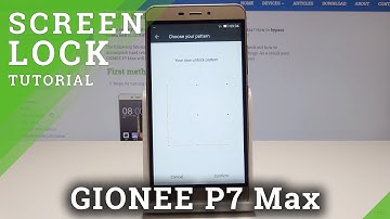 How to Add Screen Lock in GIONEE P7 Max - PIN & Pattern Configuration