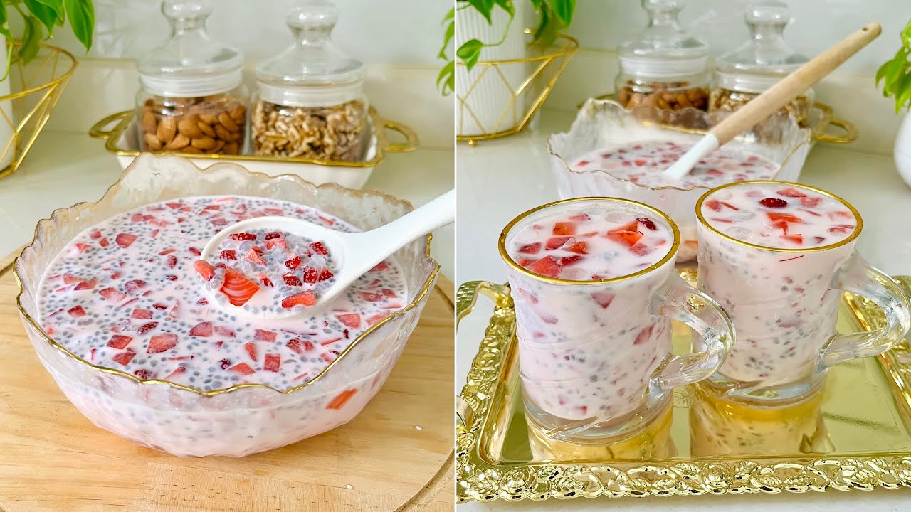 നോമ്പ്തുറക്ക് ഇതൊരു ഗ്ലാസ്‌ മാത്രം മതി 😋👌/ Strawberry Sago Drink/ #iftarspecial  #ramadan