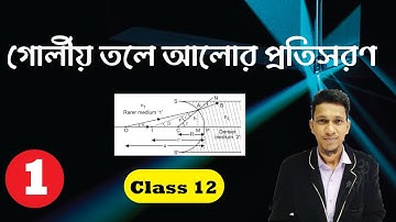 Refraction from spherical Surfaces class 12 | In Bengali | Part 1 | golio tole alor protisoron