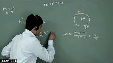 PART A- Q 18 ( SET D)  JEST 2021 Modern physics  solution