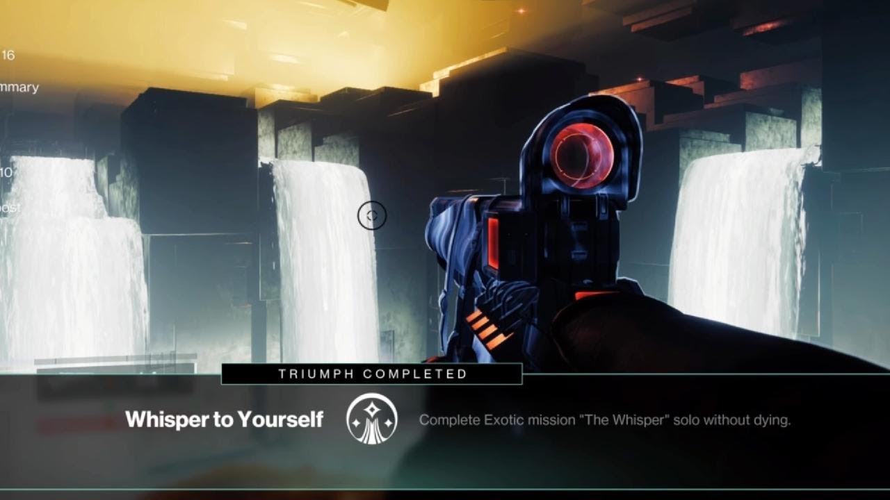 Solo Flawless (Legend) Whisper Of The Worm Mission Destiny 2 YouTube