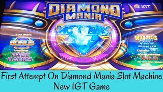 FIRST ATTEMPT ON NEW IGT GAME - DIAMOND MANIA SLOT MACHINE - SunFlower Slots screenshot 5