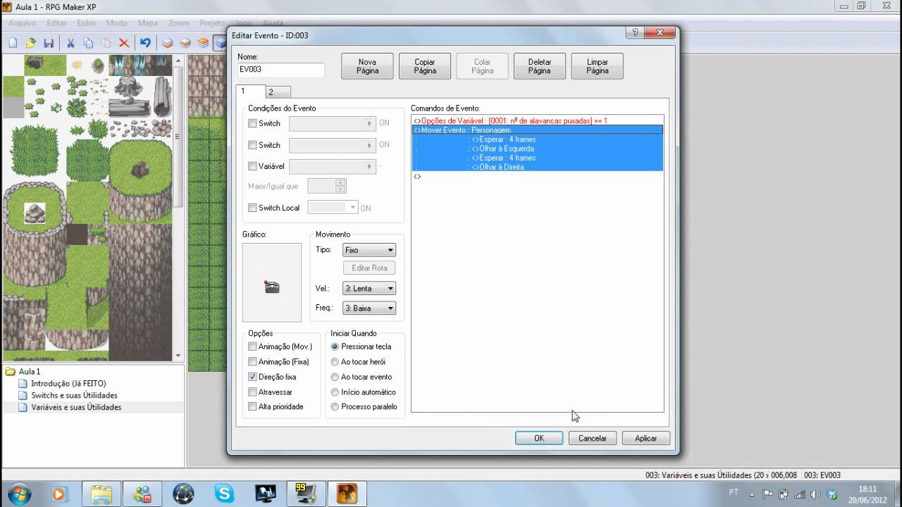 Aula RPG Maker XP - 3 - Introdução a Variáveis - YouTube