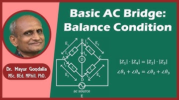 AC Bridge Balance | Basic AC Bridge | Balance Condition | Magnitude and Phase Balance Condition