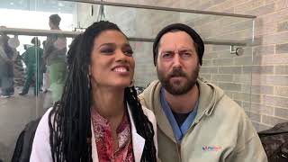 NewAmsterdam's Ryan Eggold and Freema ask each other some questions!