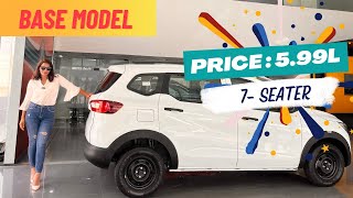 Base Model Renault Triber- 5.99 लाख में क्या मिलेगा