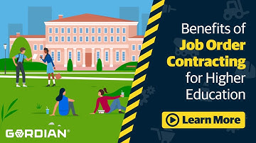 Benefits of Job Order Contracting for Higher Education