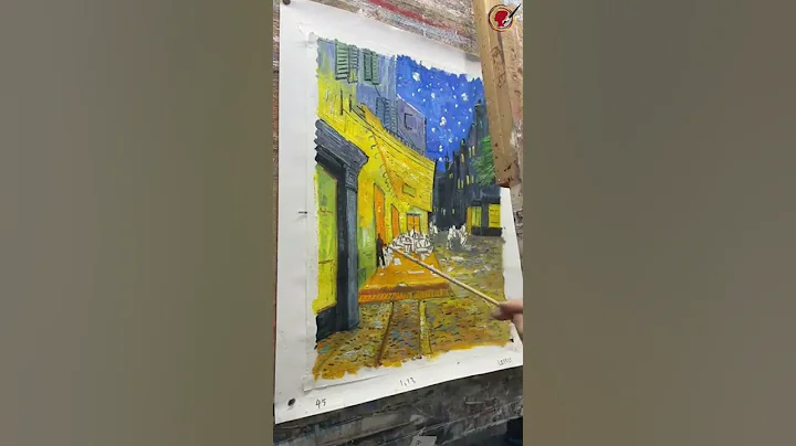 Timelapse of Cafe Terrace by Vincent Van Gogh - Handpainte Time-lapse - DayDayNews