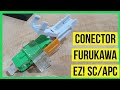 Como instalar un conector de fibra óptica rapido - FTTH FURUKAWA EZ! - Fibra óptica [SC/APC] ✔️