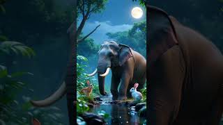 Elephant King and the Wise Rabbit Story | Moral Story for Kids | Animated Story #funny #pets #kids