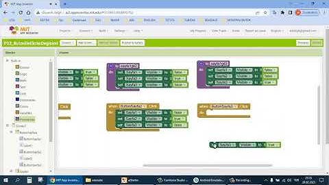 Hızlı ve Akıcı AppInventor Dersleri 11 - Buton İle Ekranlar Arası Geçiş - Kodlama