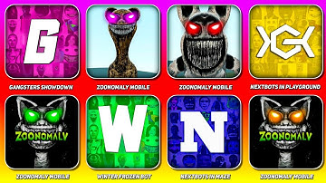 Nextbots in Playground Mod Zoonomaly,Gangsters Showdown,Nextbots in Maze,Winter Frozen Bot