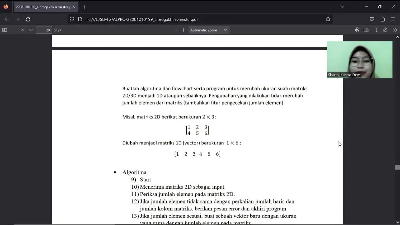 UAS Algoritma dan Pemrograman - YouTube